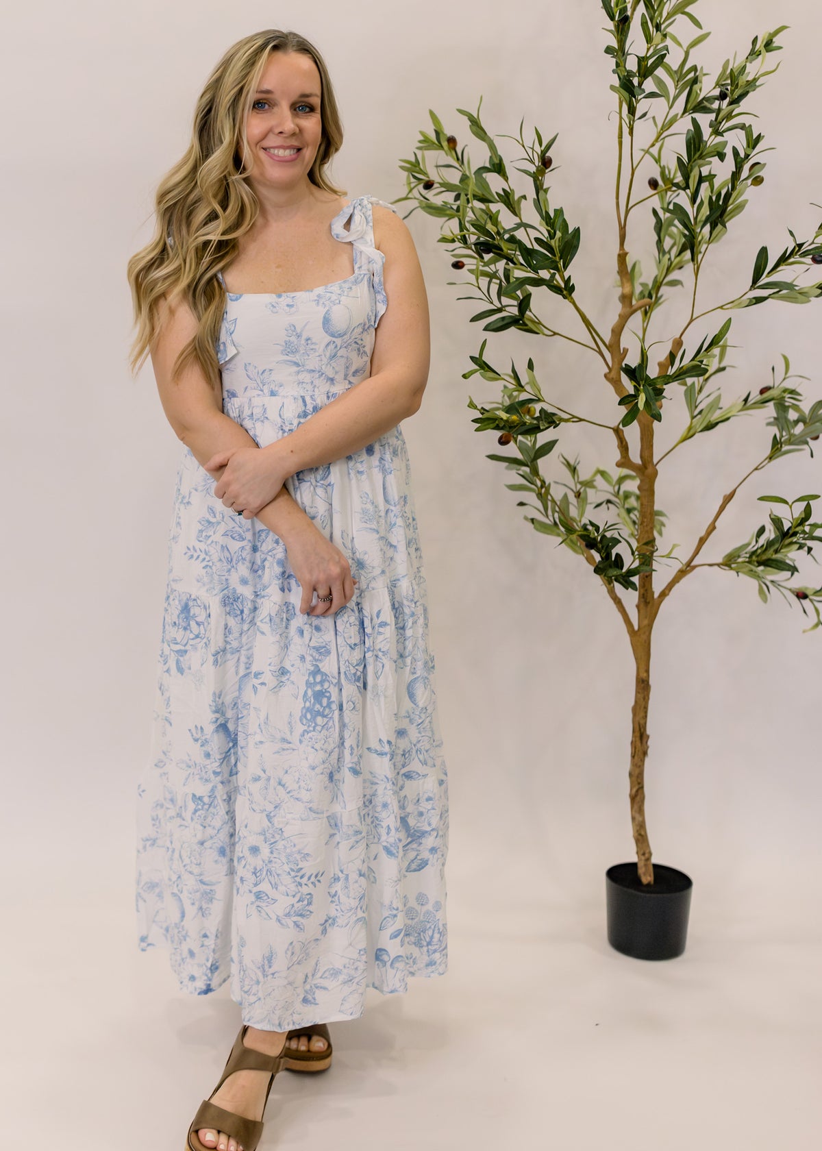 Fruit Blossom Tiered Dress