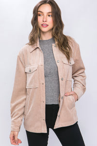 Corduroy Button Down Jacket