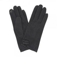 Faux Wool Gloves w/ Bow
