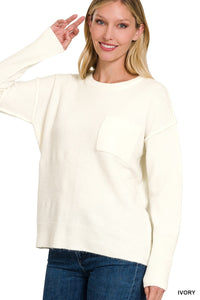Melange Hi-Low Sweater