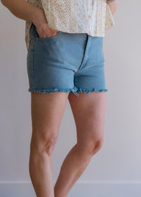 Frayed Hem Shorts