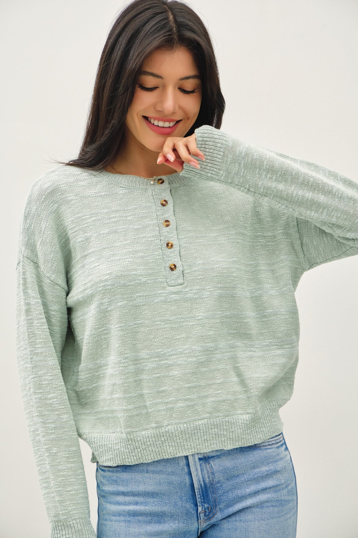Cotton Slub Henley