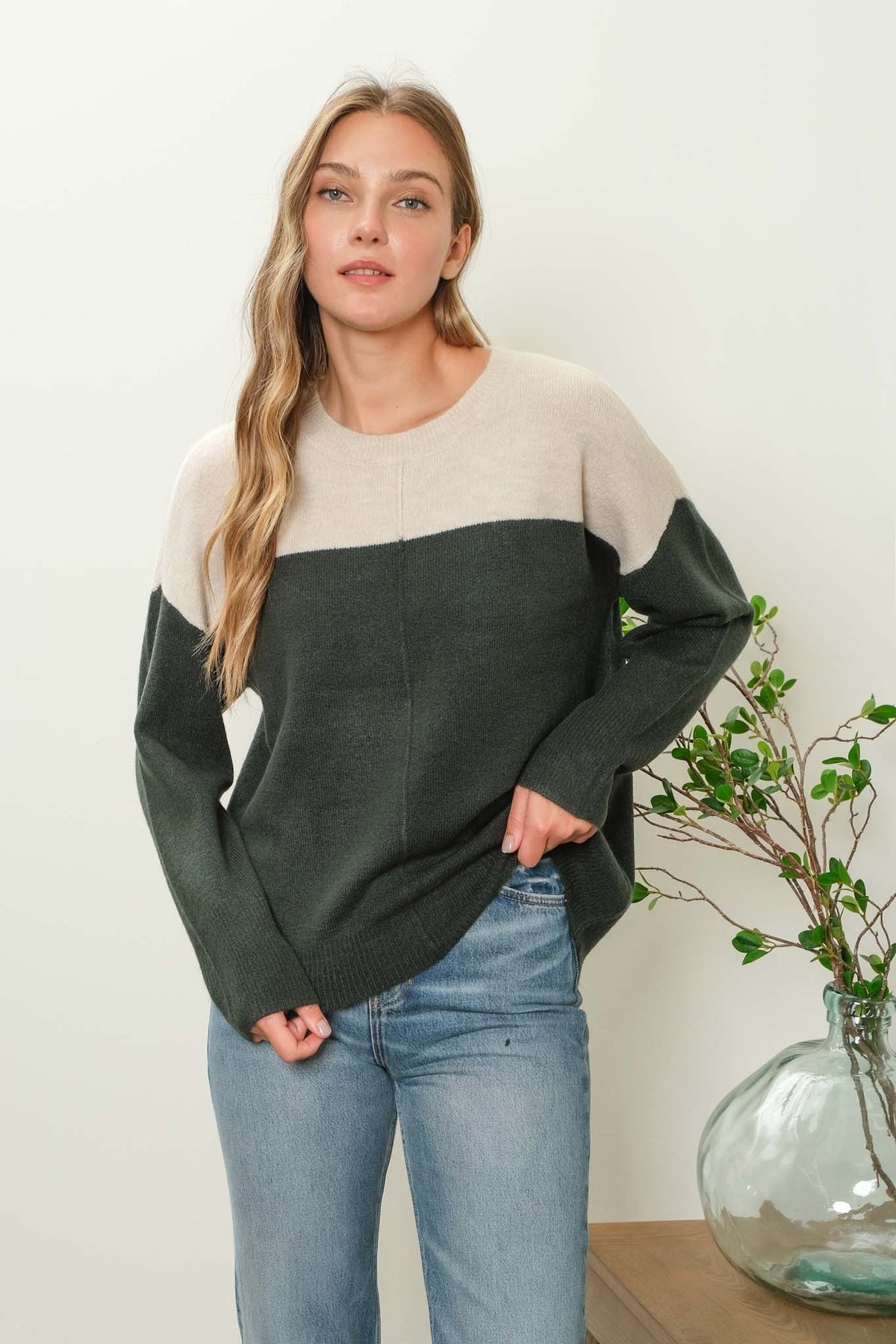 Contrast Long Sleeve