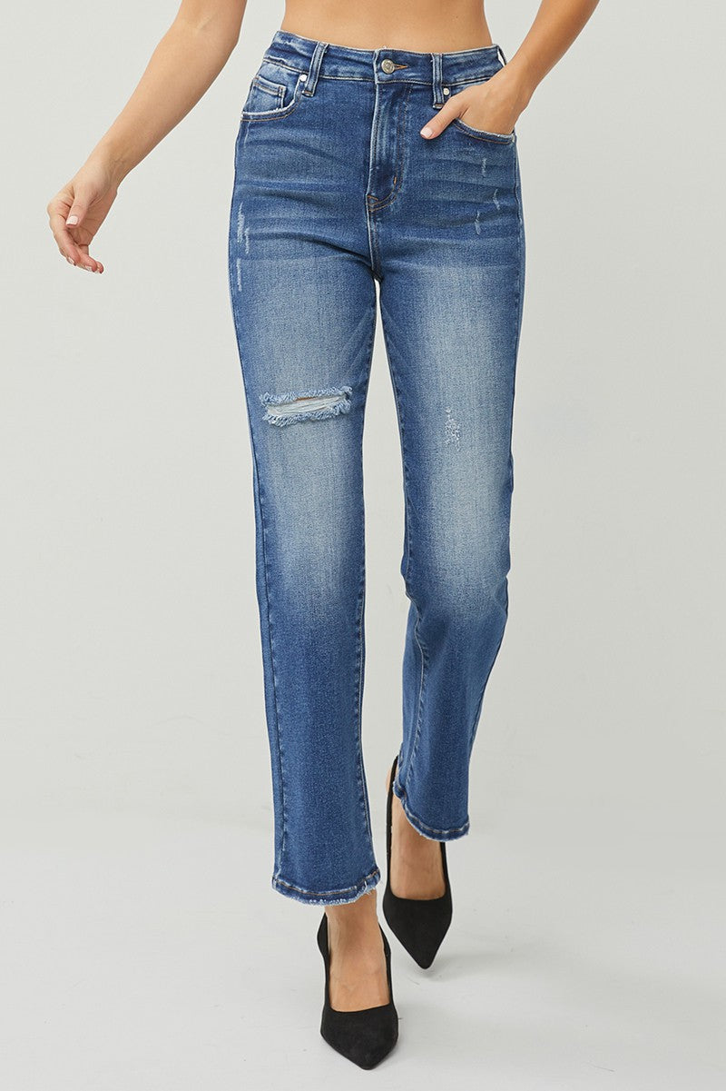High Rise Straight Ankle