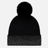 Rhinestone Cuff Beanie
