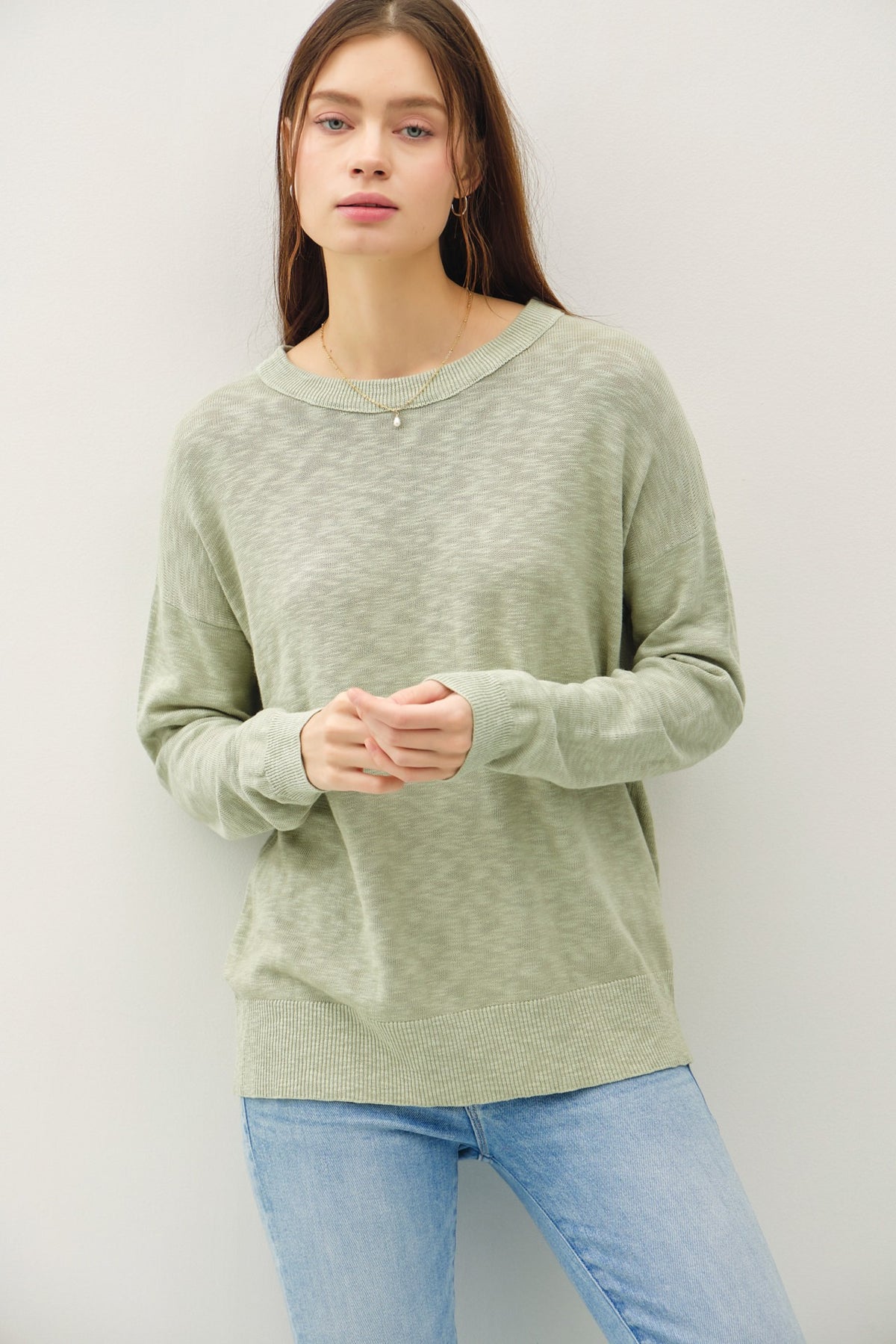 Oversized Slub Sweater
