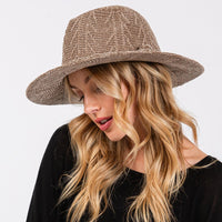 Chenille Wide Brim Hat