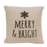 Merry & Bright Natural Pillow