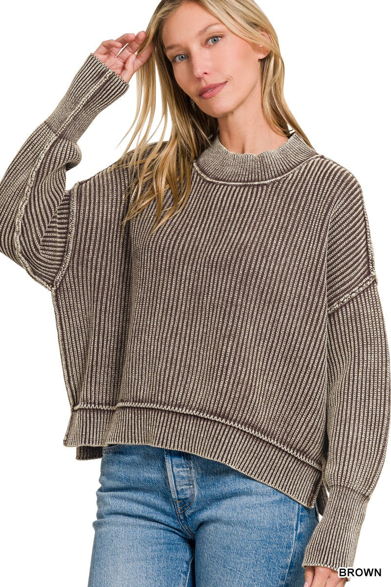 Oversized Cropped Sweater