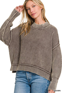 Oversized Cropped Sweater