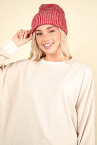 Plus Oversized Contrast Top
