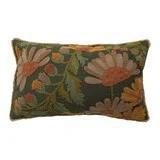 Embroidered Pillow w/ Flowers