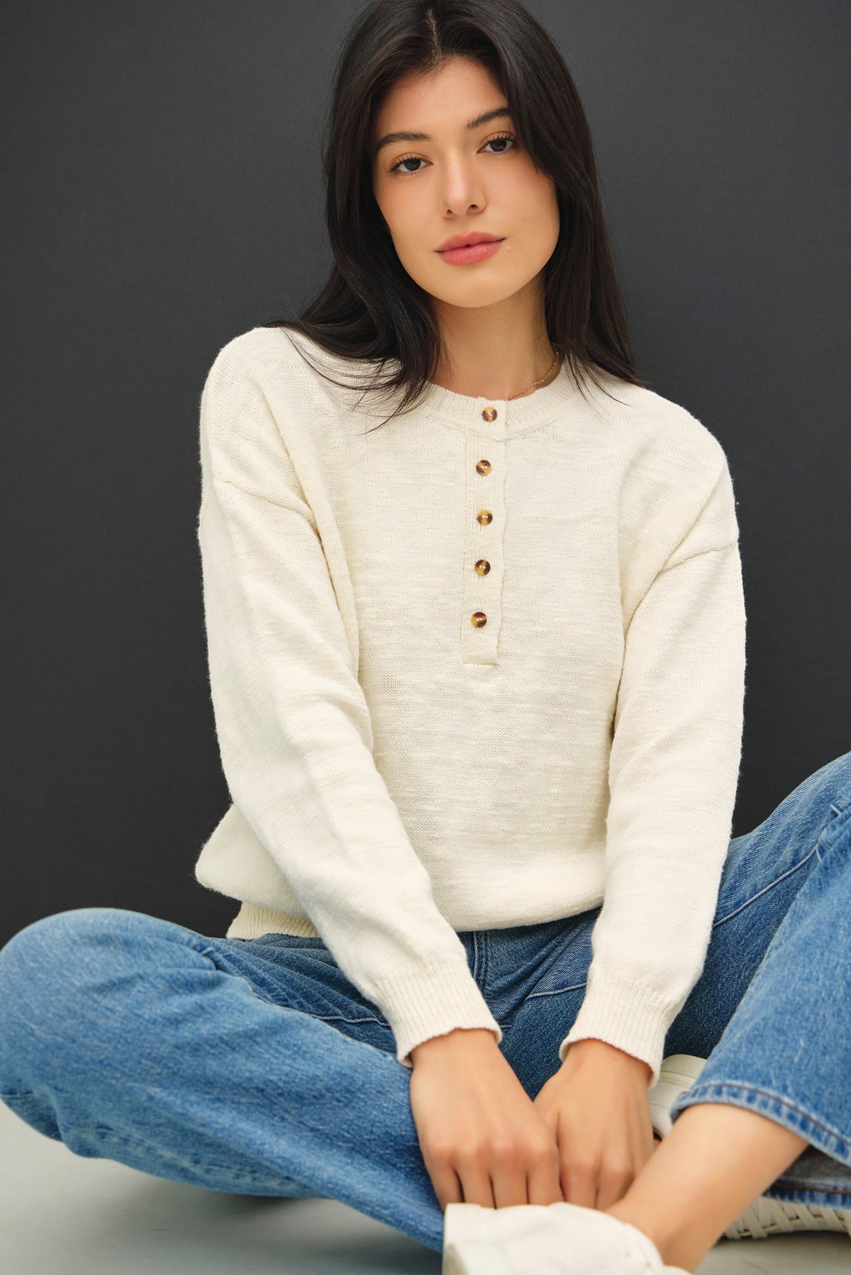 Cotton Slub Henley