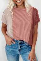 Colorblock Crew Neck