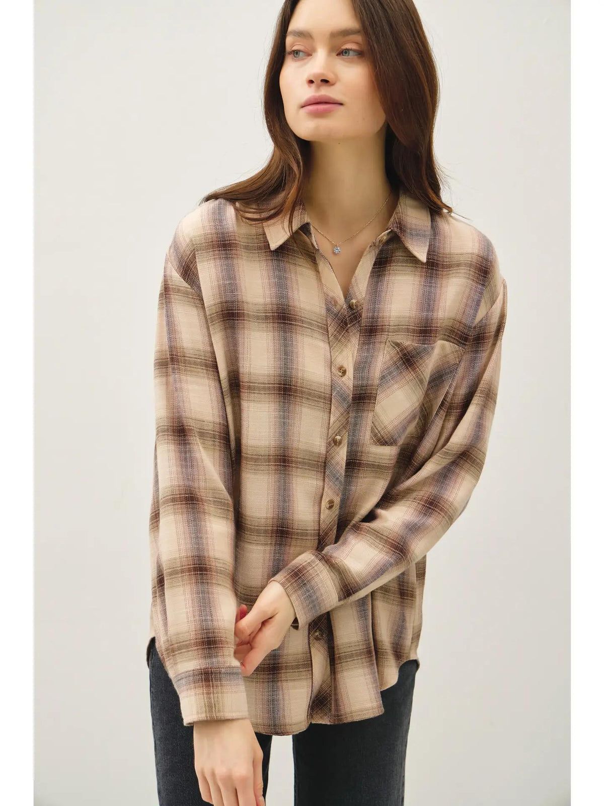 Plaid Boxy Shirt
