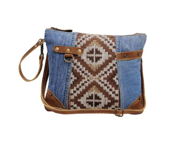 Denim Azteca Crossbody