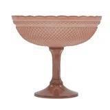 Glass Scalloped Footed Bowl