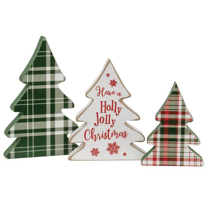 Wooden Plaid Tree - Show