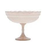 Glass Scalloped Footed Bowl