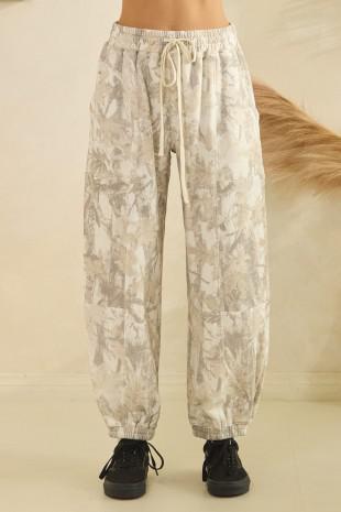 Printed French Terry Sweatpants - Camo