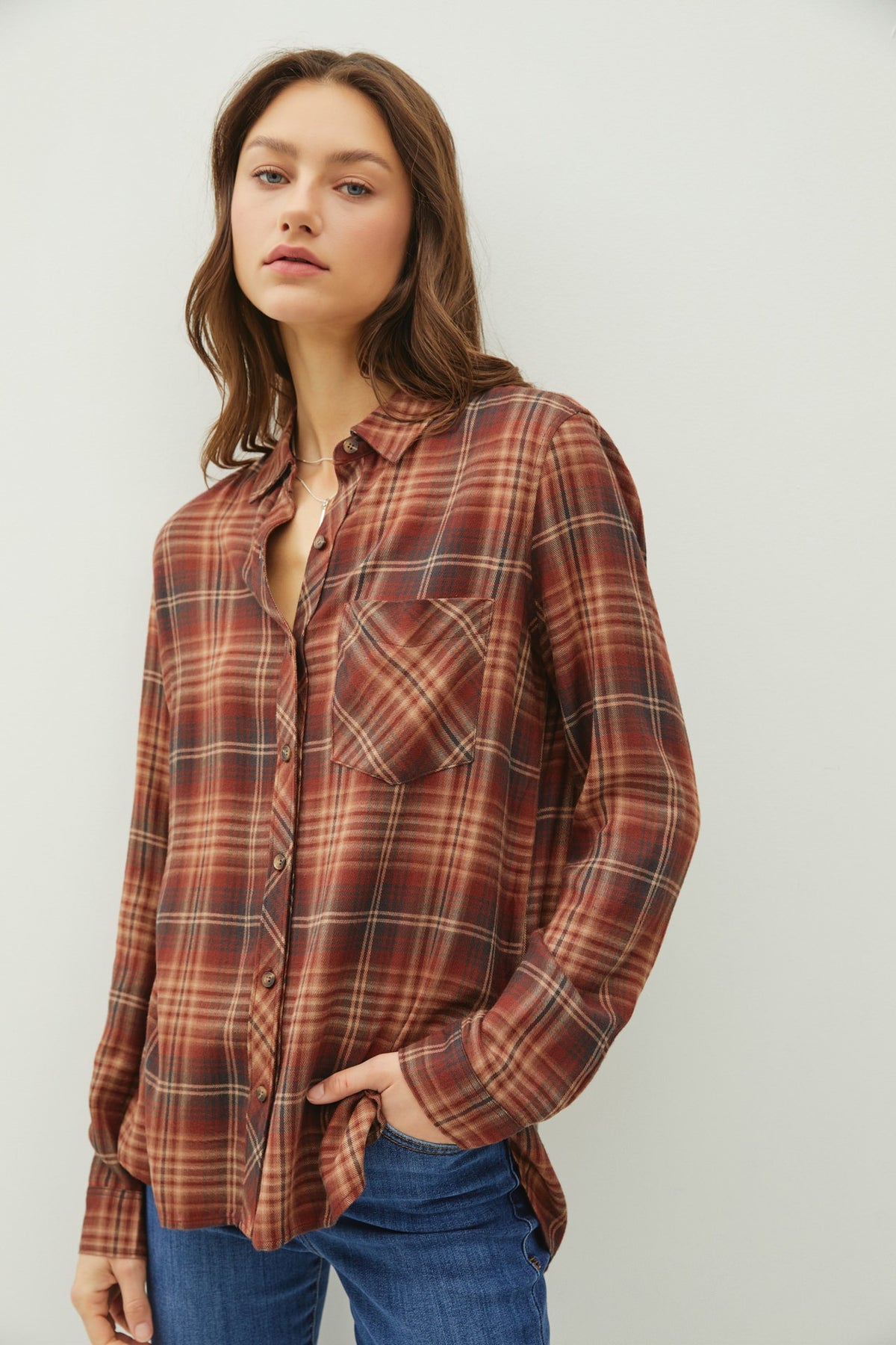 Classic Burgundy Flannel