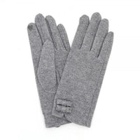 Faux Wool Gloves w/ Bow