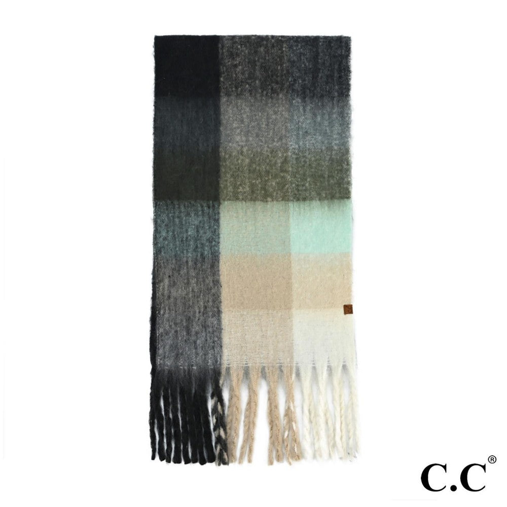 Checkered Pattern Scarf