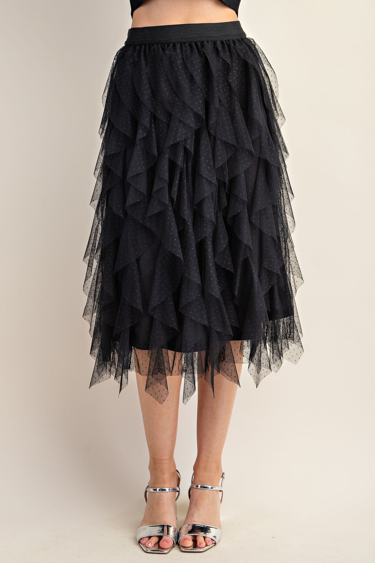Embellished Tulle Skirt