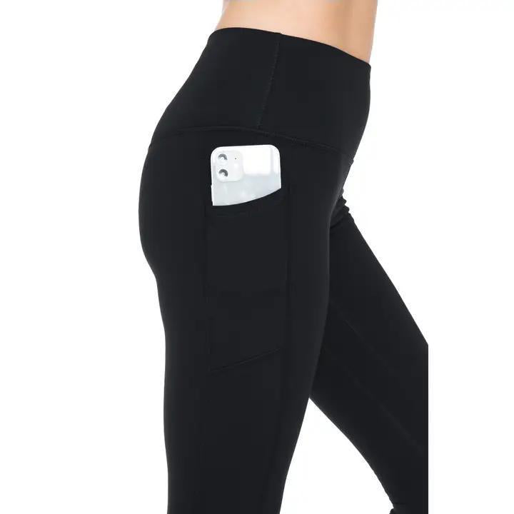 Fleece Lined Leggings - Black