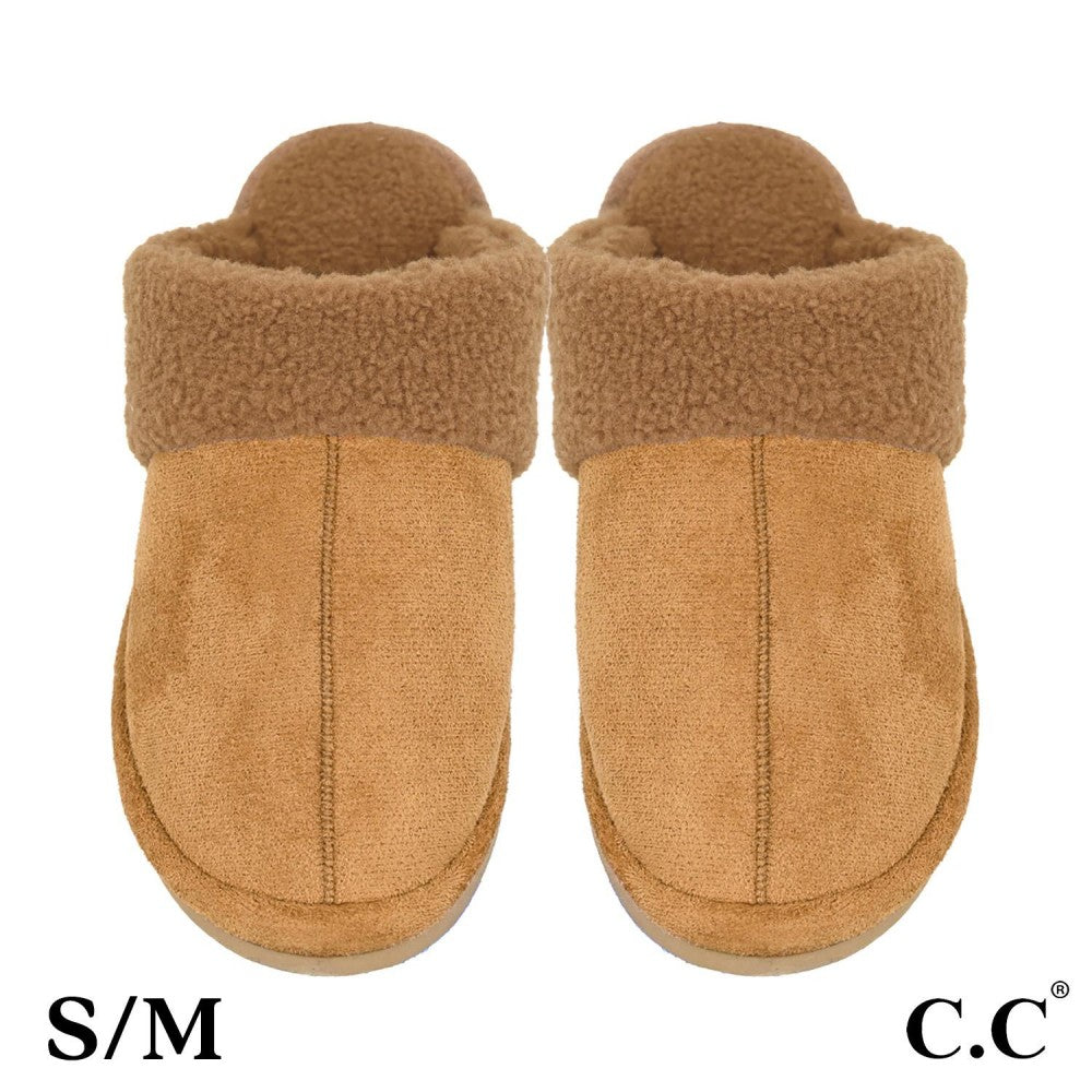 Faux Suede Slippers