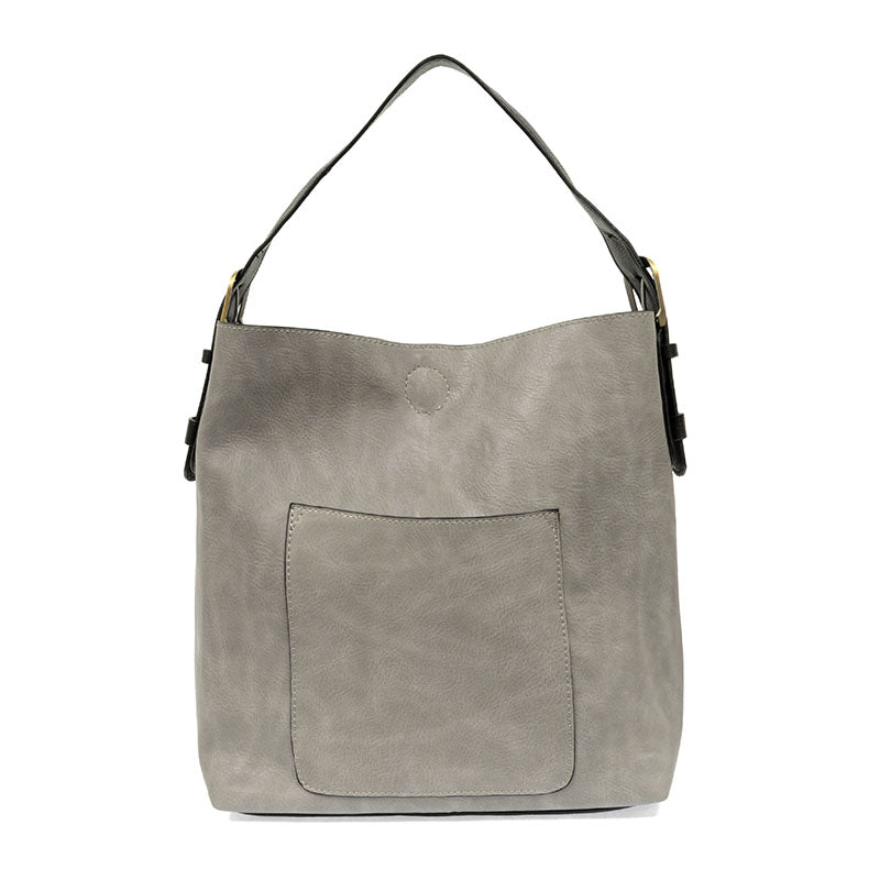 Contrast Color Hobo Handbag
