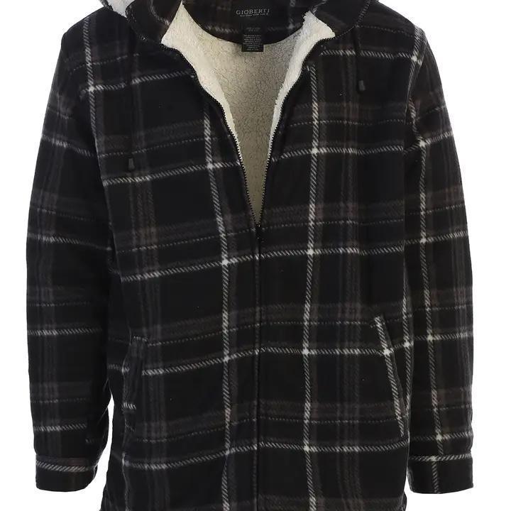 Jacket w/ Removable Hood - Charcoal/White