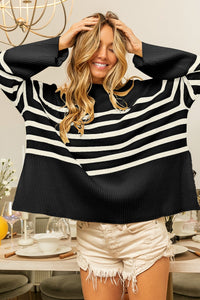 Ribbed Stripe Sweater