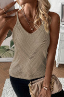 Chevron Pointelle Sweater