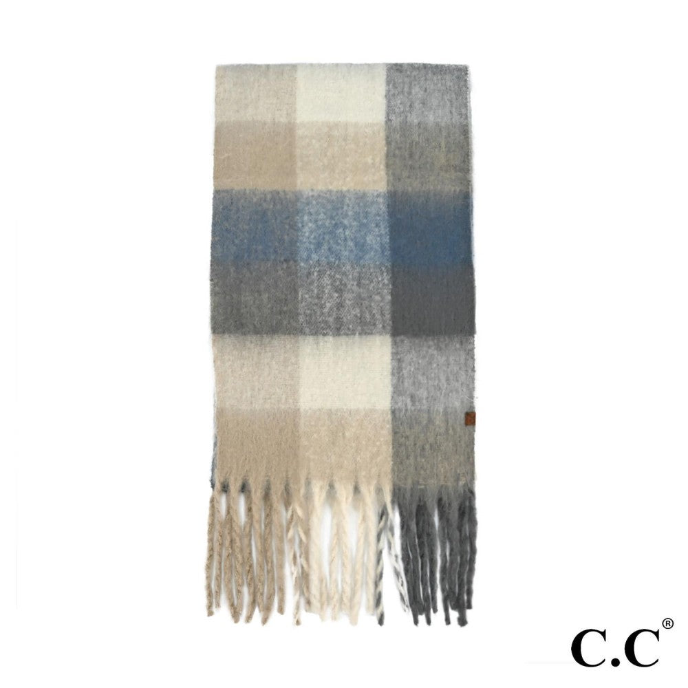 Checkered Pattern Scarf