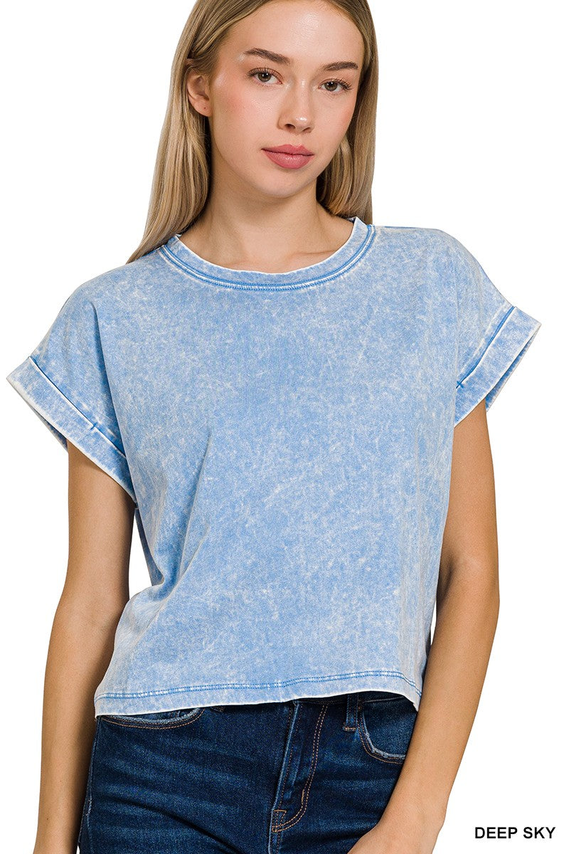 Cuffed Short Sleeve