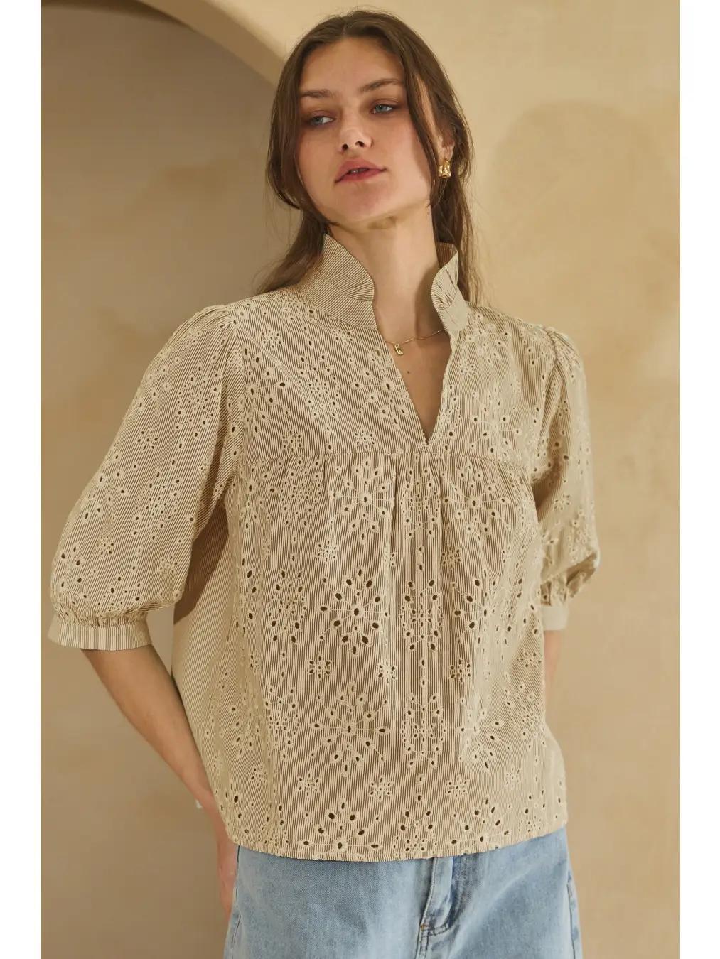 Plus Ember Lines Top