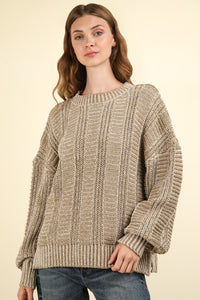 Two Tone Cozy Sweater