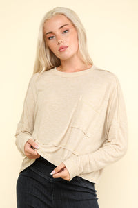 Patch Pocket Oversized Top