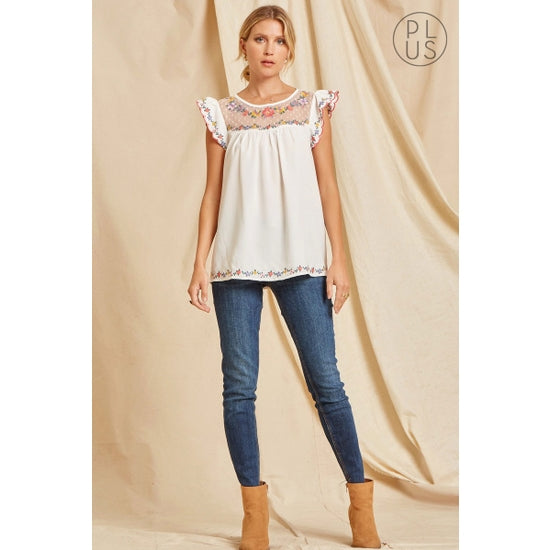 Natural V-neck Babydoll