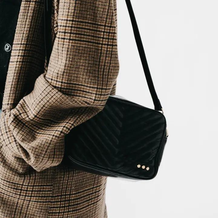Coco Quilted Crossbody - Black
