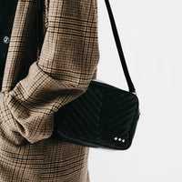 Coco Quilted Crossbody - Black