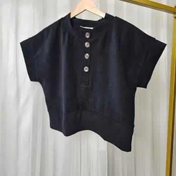 Boxy Corduroy Top - Black