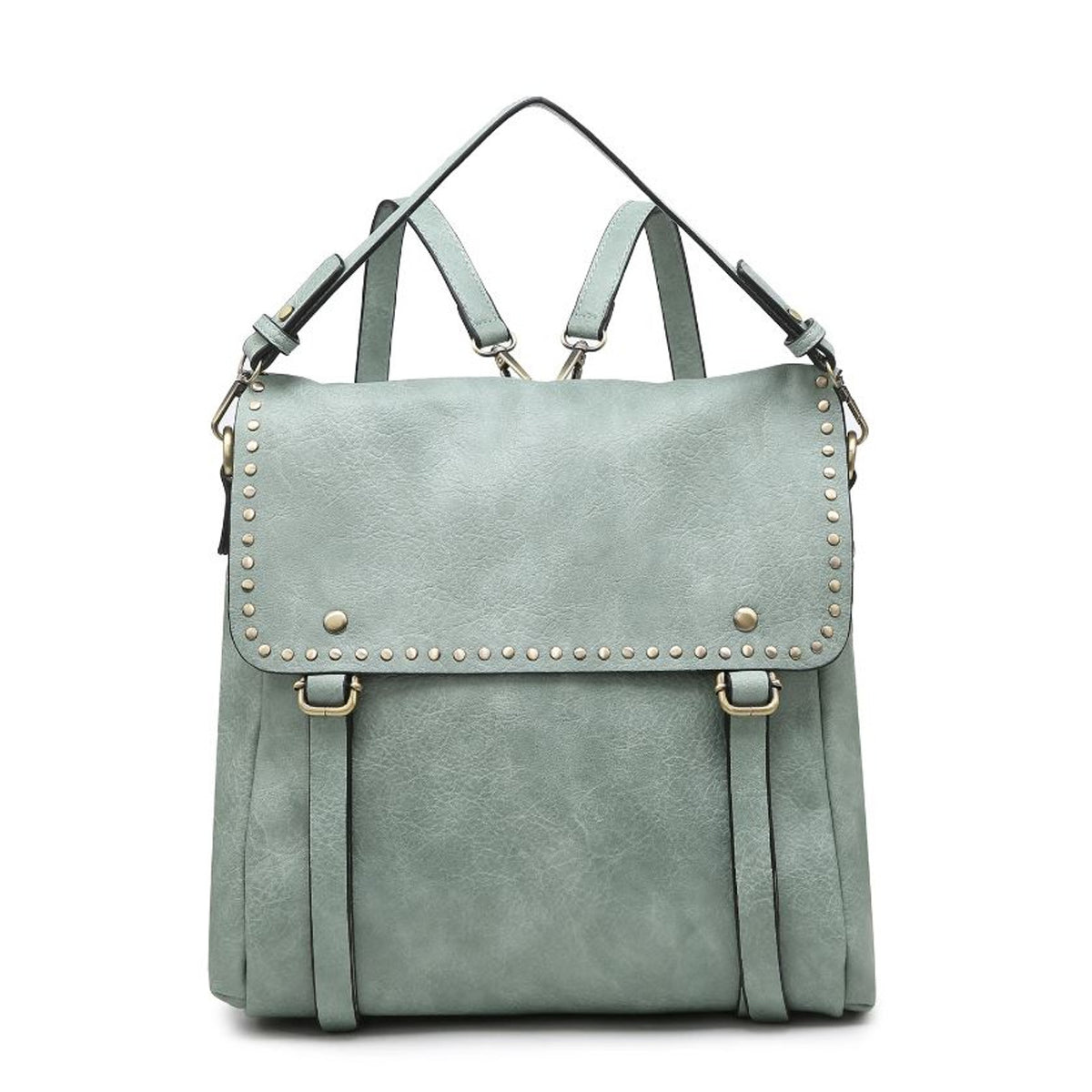 Indigo Backpack W/Studs