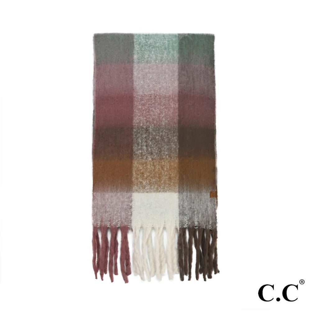 Checkered Pattern Scarf