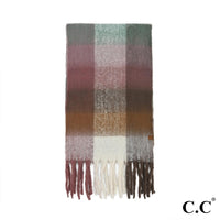 Checkered Pattern Scarf