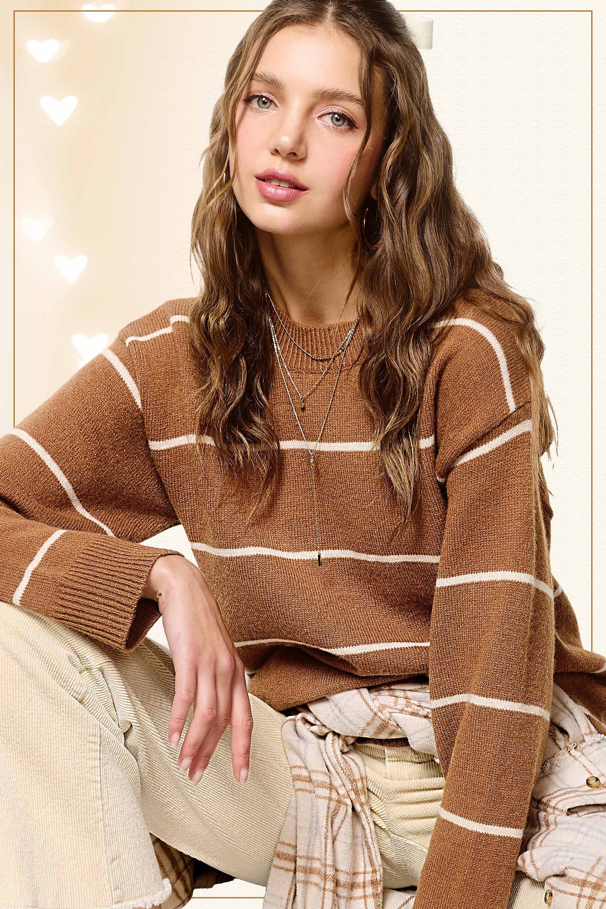 Loose Fit Stripe Sweater