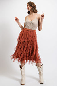 Embellished Tulle Skirt