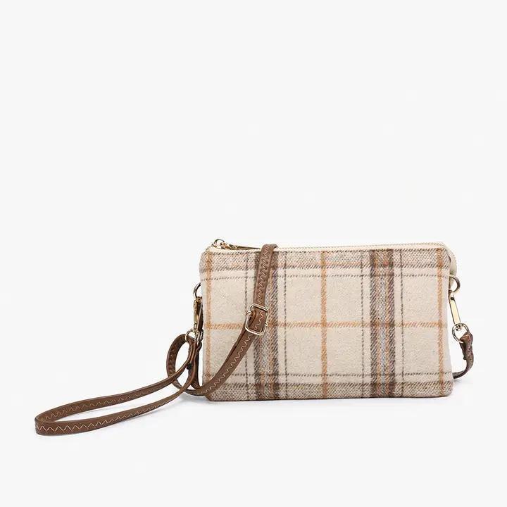 Riley Plaid Crossbody/Wristlet