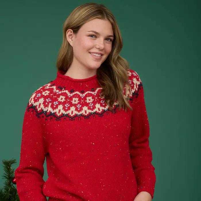 Fair Isle Lurex Sweater